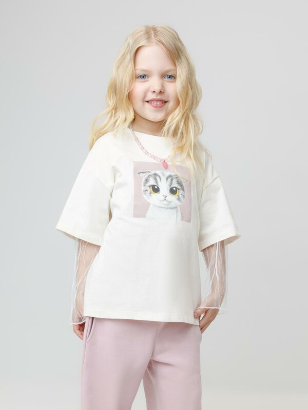 фуфайка (футболка) для дев